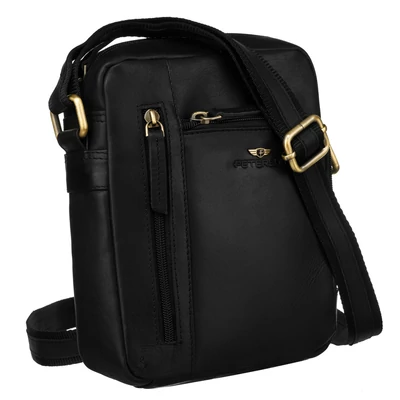 Peterson Férfi Bőr Oldaltáska Ptn Yp002-Opu-4642 Black - Black