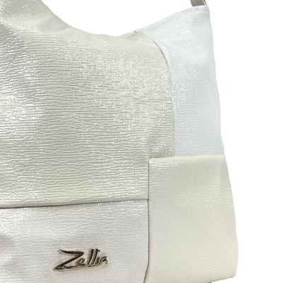 Zellia Női Válltáska Zlb111 Fehér-Beige - Shiny -
