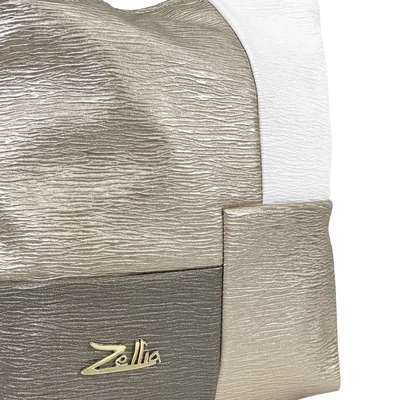Zellia Női Válltáska Zlb111 Fehér-Arany-Bronz - Groove -