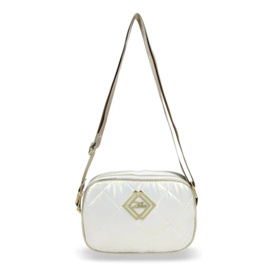 Zellia Női Oldaltáska Zlb172 Pearl White - Három Fakkos - Steppelt - Arany K. -