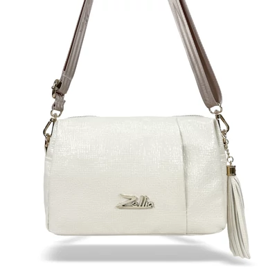 Zellia Női Oldaltáska Zlb210 Világos Beige - Shiny -