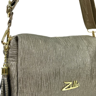 Zellia Női Oldaltáska Zlb210 Bronz  - Broove -