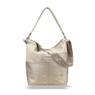 Zellia Női Válltáska Zlb232 Beige-Arany - Diamond -