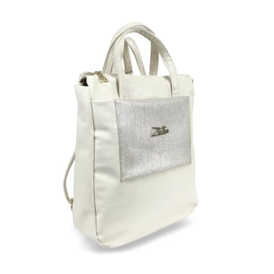 Zellia Női Hátizsák Zlb245 Világos Beige-Arany - Shiny -