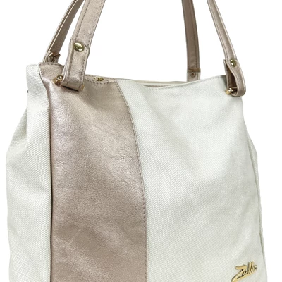 Zellia Női Válltáska Zlb248 Beige-Arany - Pearl-Brw -
