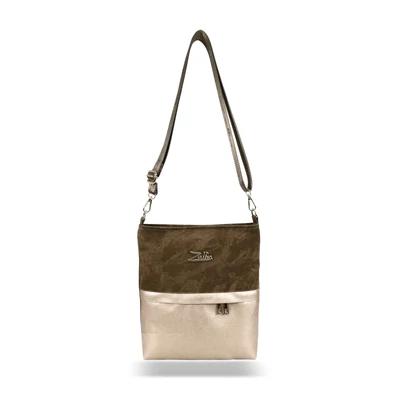 Zellia Női Oldaltáska Zlb274 Taupe-Arany - Brw -