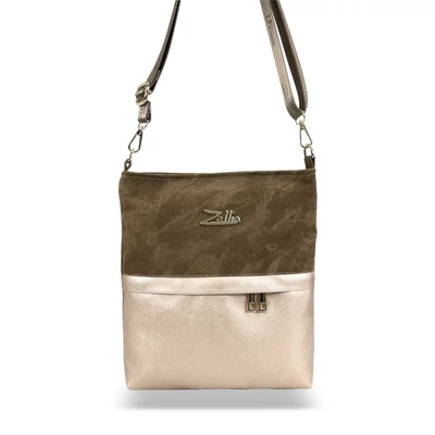 Zellia Női Oldaltáska Zlb274 Taupe-Arany - Brw -