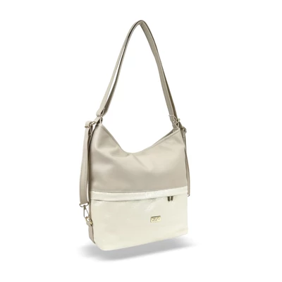 Zellia Női Válltáska/Hátizsáká Alakítható Zlb275 Beige - Shiny -