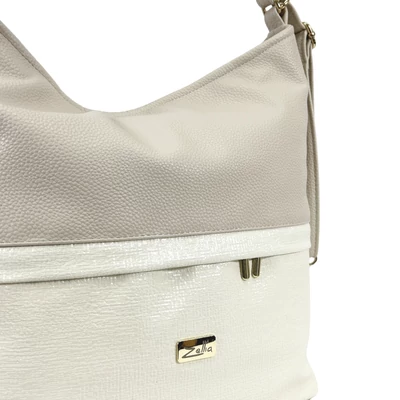 Zellia Női Válltáska/Hátizsáká Alakítható Zlb275 Beige - Shiny -