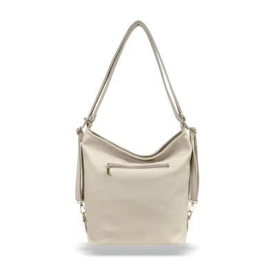 Zellia Női Válltáska/Hátizsáká Alakítható Zlb275 Beige - Shiny -