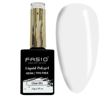 Fasio Liquid Polygel - 15G - 001 - Clear - Hema/TPO mentes