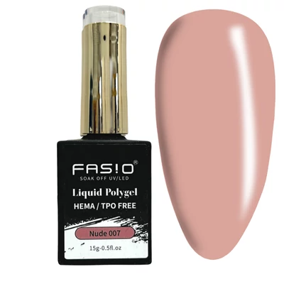 Fasio Liquid Polygel - 15G - 007 - Nude - Hema/TPO mentes