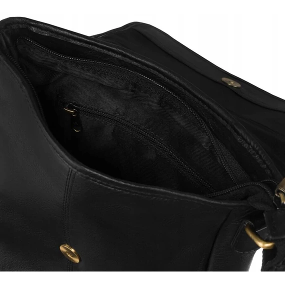 Peterson Férfi Bőr Oldaltáska Ptn 013-Ndm-7487 Black - Fekete
