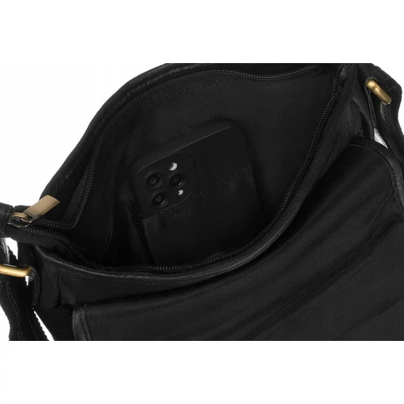 Peterson Férfi Bőr Oldaltáska Ptn 013-Ndm-7487 Black - Fekete