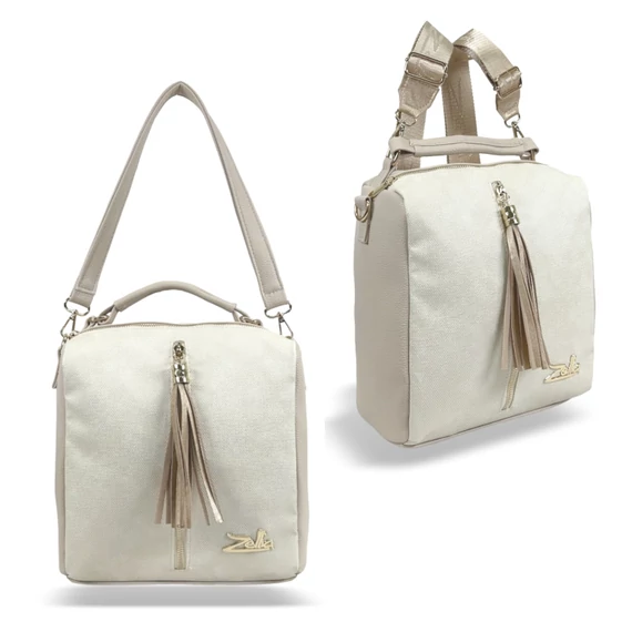 Zellia Női Hátizsák 22112 Beige-Arany - Pearl -