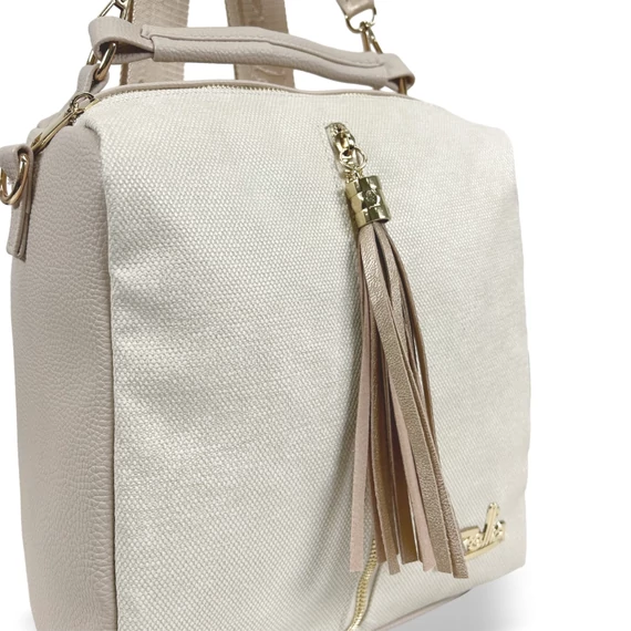 Zellia Női Hátizsák 22112 Beige-Arany - Pearl -