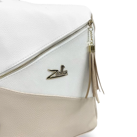 Zellia Női Hátizsák 23137 Beige-Fehér - Holo -