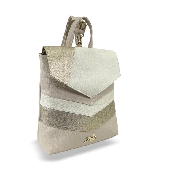 Zellia Női Hátizsák 24031 Beige-Arany - Ch-Pearl -
