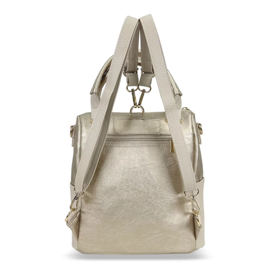 Zellia Női Hátizsák 24122 Beige-Arany - Brw-Pearl -