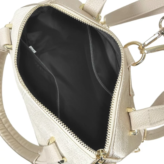 Zellia Női Hátizsák 24122 Beige-Arany - Brw-Pearl -