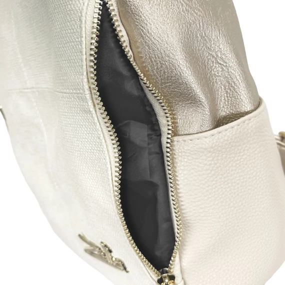 Zellia Női Hátizsák 24122 Beige-Arany - Brw-Pearl -