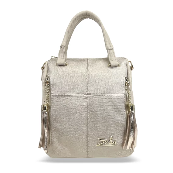 Zellia Női Hátizsák 24122 Beige-Arany - Diamond-Groove -