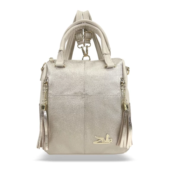 Zellia Női Hátizsák 24122 Beige-Arany - Diamond-Groove -
