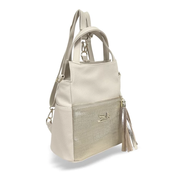 Zellia Női Hátizsák 24131 Beige-Arany - Ch -