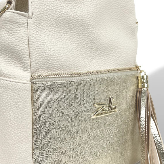 Zellia Női Hátizsák 24131 Beige-Arany - Ch -