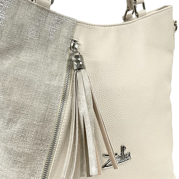 Zellia Női Válltáska 24167 Beige-Arany - Ch -