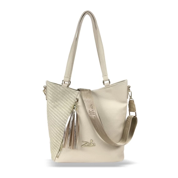 Zellia Női Válltáska 24167 Beige-Arany