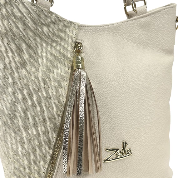 Zellia Női Válltáska 24167 Beige-Arany