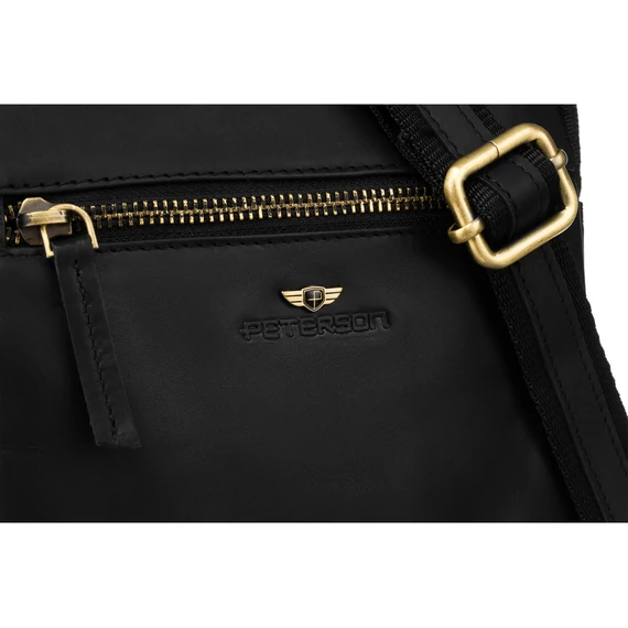 Peterson Férfi Bőr Oldaltáska Ptn 710-Opu-4604 Black - Black