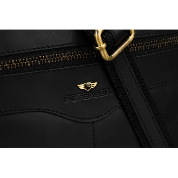 Peterson Férfi Bőr Oldaltáska Ptn 711-Opu-4703 Black - Black