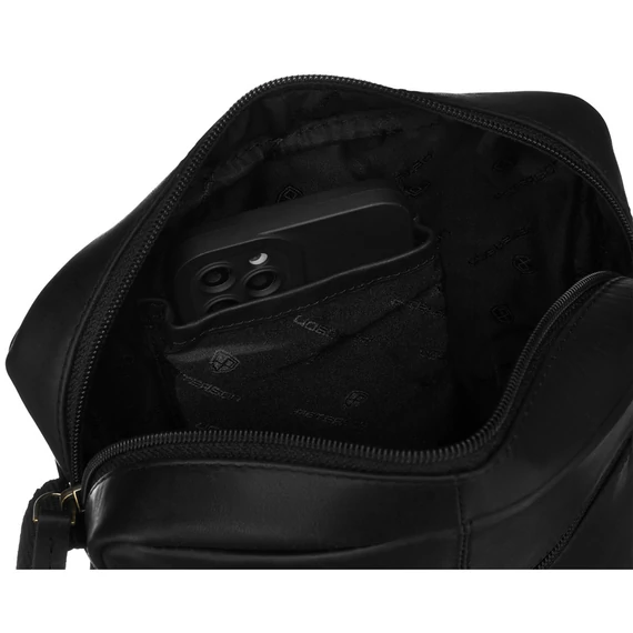Peterson Férfi Bőr Oldaltáska Ptn 711-Opu-4703 Black - Black
