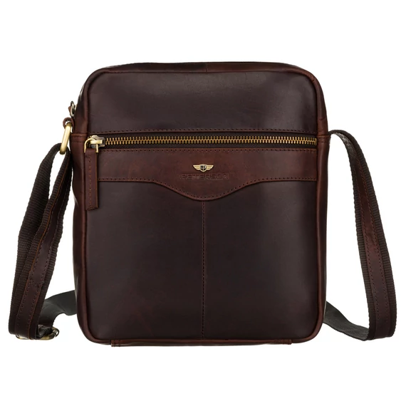 Peterson Férfi Bőr Oldaltáska Ptn 711-Opu-4710 Brown - Barna
