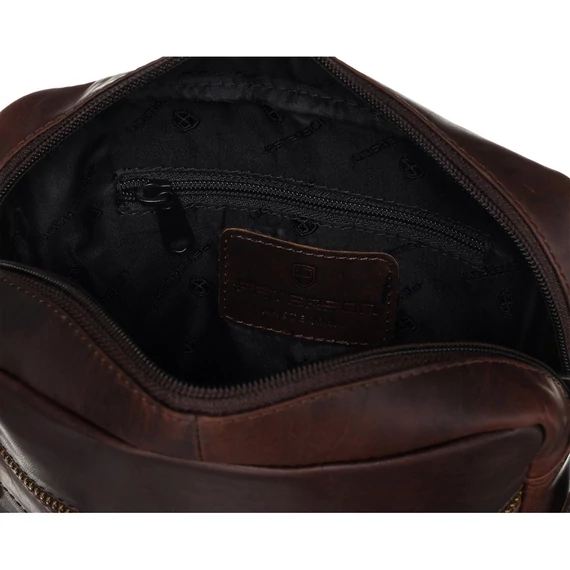 Peterson Férfi Bőr Oldaltáska Ptn 711-Opu-4710 Brown - Barna