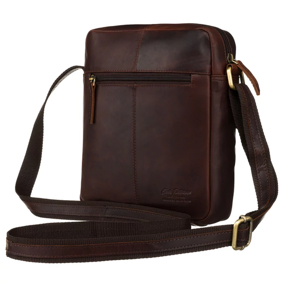 Peterson Férfi Bőr Oldaltáska Ptn 711-Opu-4710 Brown - Barna
