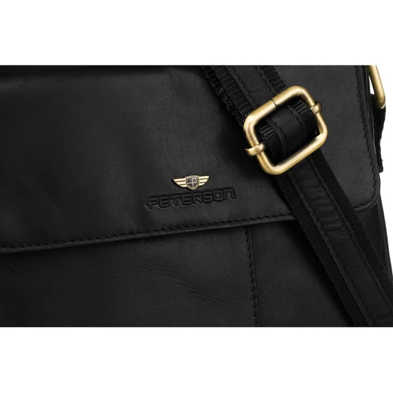 Peterson Férfi Bőr Oldaltáska Ptn 719-Opu-4727 Black - Black