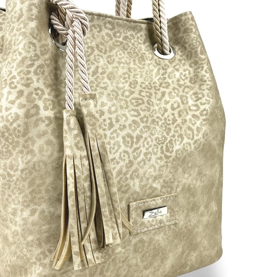 Zellia Női Válltáska C200 Beige - Párduc-