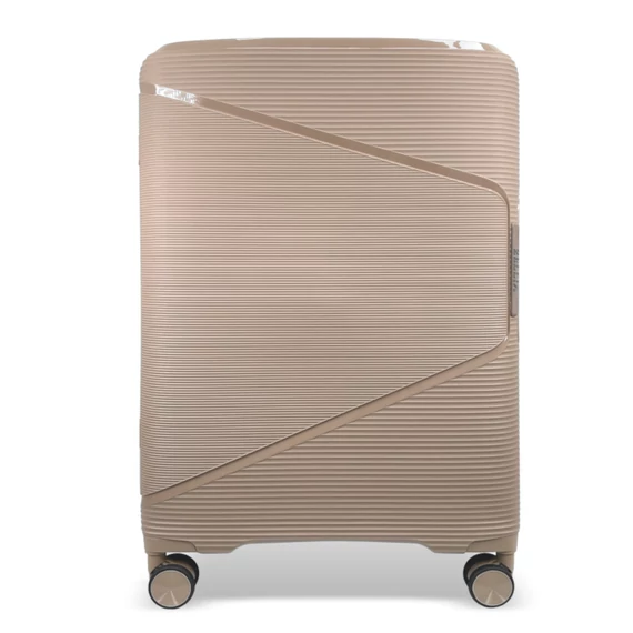 Zellia Polipropilén Bőrönd Ppb088 - Cappuccino S Méret - 55 X 40 X 20 Cm