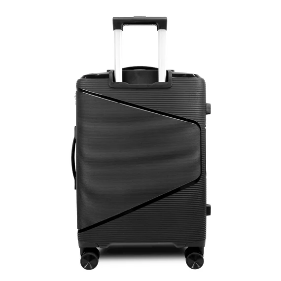 Zellia Polipropilén Bőrönd Ppb088 - Fekete S Méret - 55 X 40 X 20 Cm
