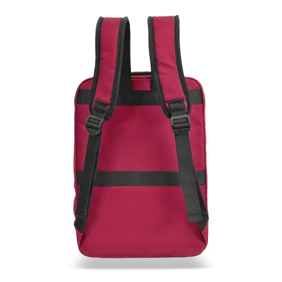 Zellia Hátizsák | Kézipoggyász Hz-104 Piros - Steppelt - Vízlepergetős - 40 X 25 X 20 Cm