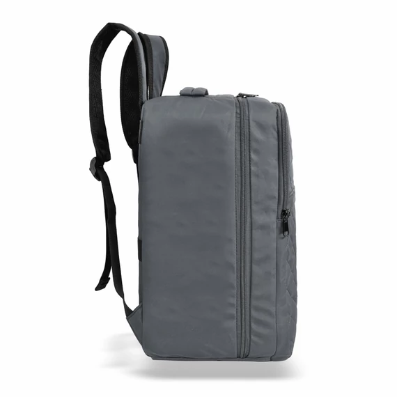 Zellia Hátizsák | Kézipoggyász Hz-104 Sötét Szürke - Steppelt - Vízlepergetős - 40 X 25 X 20 Cm