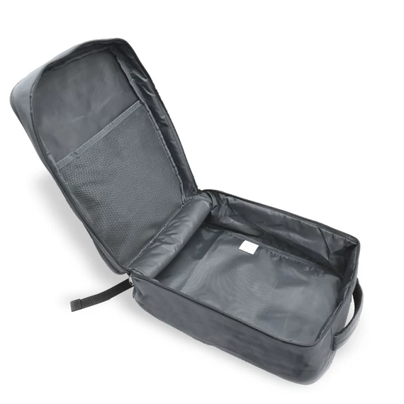 Zellia Hátizsák | Kézipoggyász Hz-104 Sötét Szürke - Steppelt - Vízlepergetős - 40 X 25 X 20 Cm