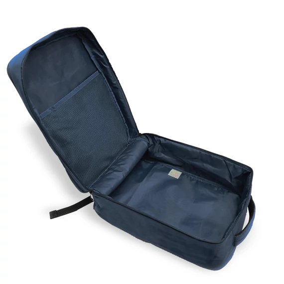 Zellia Hátizsák | Kézipoggyász Hz-104 Sötét Kék - Steppelt - Vízlepergetős - 40 X 25 X 20 Cm