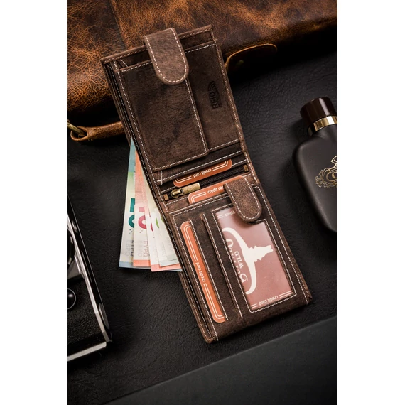 Férfi Bőr Pénztárca Mr-02L-Baw-Bl-8819 Brown