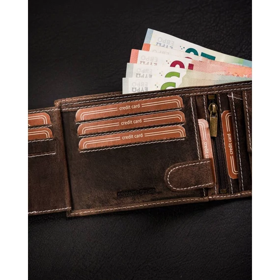 Férfi Bőr Pénztárca Mr-02L-Baw-Bl-8819 Brown