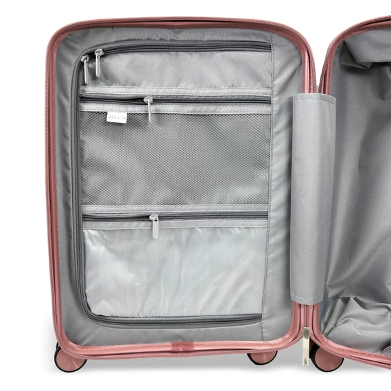 Zellia Polipropilén Bőrönd Ppb088 - Rosegold S Méret - 55 X 40 X 20 Cm