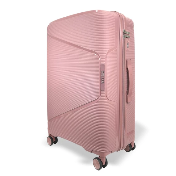 Zellia Polipropilén Bőrönd Ppb088 - Rosegold L Méret - 75 X 50 X 30 Cm